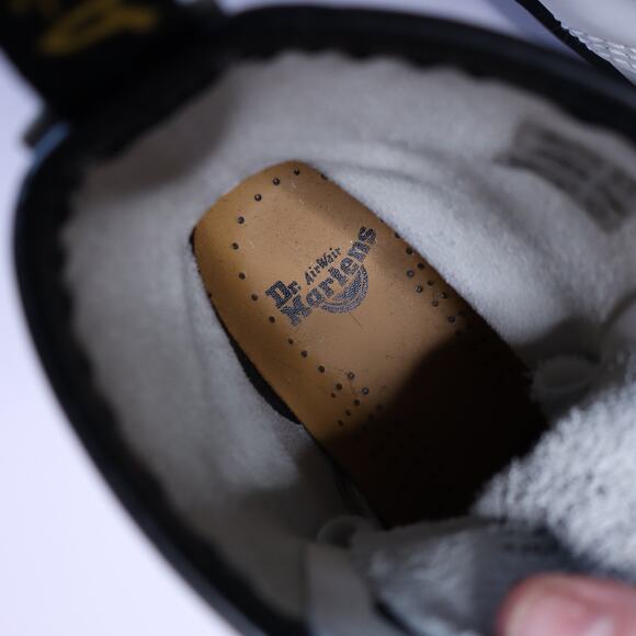 DR MARTENS 1460 Smooth Leather Lace Up Above Ankle Boots White Casual Women's 6 - Picture 10 of 14